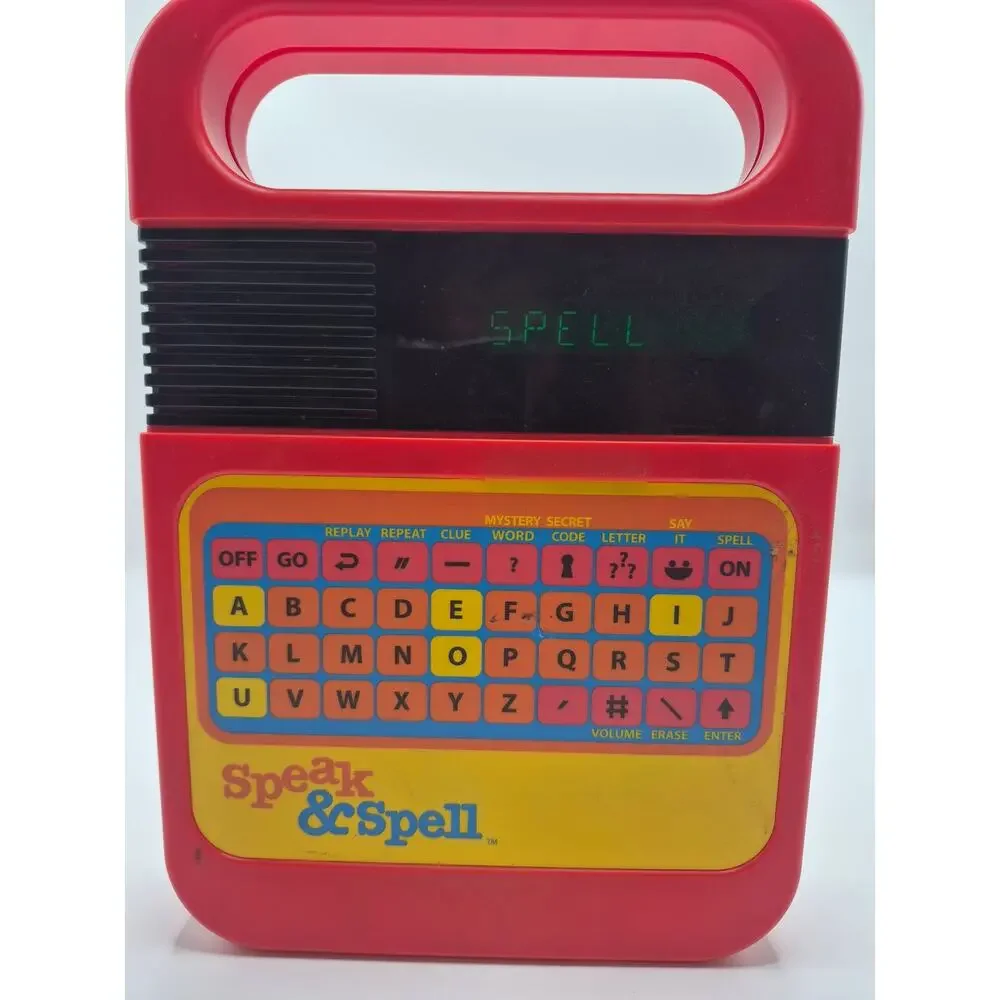 Vintage 1980 Texas Instruments Speak & Read Electronic Learning Toy Working
